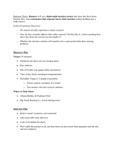 Runner Safety Location Tracker Business Thesis