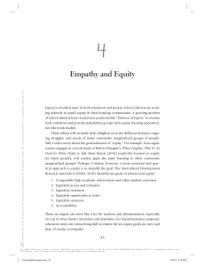 Teaching with Empathy: Equity in Education