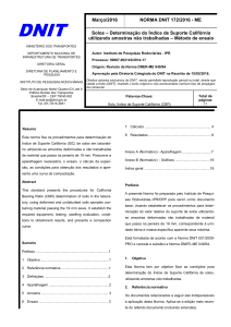 Norma DNIT 172/2016: M&eacute;todo de Ensaio para ISC de Solos