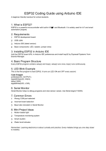 ESP32 Arduino IDE Guide for Beginners
