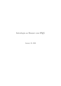 Introdu&ccedil;&atilde;o ao Beamer com LaTeX: Guia Completo