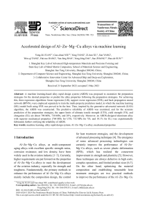 Accelerated Design of Al-Zn-Mg-Cu Alloys via Machine Learning
