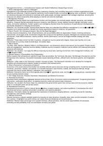 Managerial Economics Study Guide with Answers & Reflections