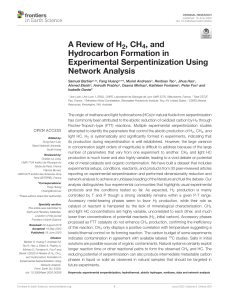 Review of H2, CH4, and Hydrocarbon Formation in Experimental Serpentinization
