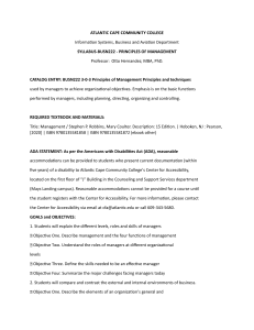 Atlantic Cape Community College BUSN222 Syllabus