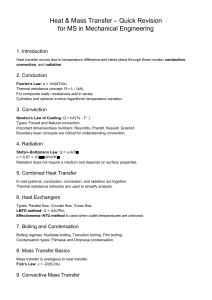 Heat and Mass Transfer Quick Revision MS Mechanical