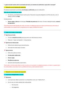 Relaci&oacute;n entre Humo y Sistemas de Motor