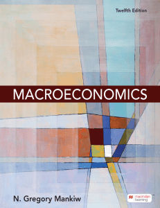 Macroeconomics Textbook by N. Gregory Mankiw 12th Edition