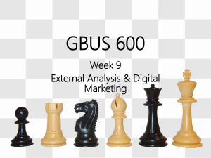 7) External Analysis