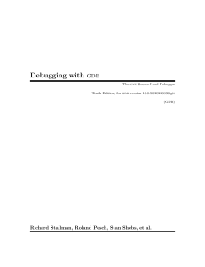 Debugging with GDB: GNU Source-Level Debugger Manual