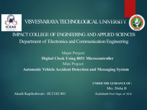 Digital Clock & Accident Detection Projects with 8051 Microcontroller
