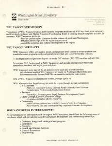 WSU Vancouver Mission & Facts