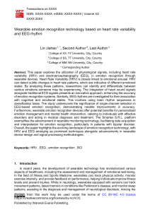 Wearable Emotion Recognition: HRV & EEG Technology