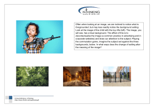 Image Analysis: Child with Toy Rifle & Background Effects