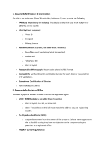 Company Registration Documents Checklist India