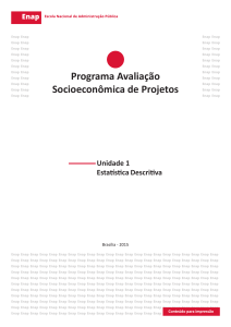 Estat&iacute;stica Descritiva - Unidade 1 do Programa de Avalia&ccedil;&atilde;o Socioecon&ocirc;mica