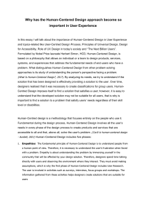 Human-Centered Design in User Experience