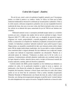 Cedrul din Carpati - Zambru: Proprietati si Utilizari