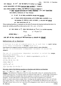 MAT-120 Functions: Definition and Examples
