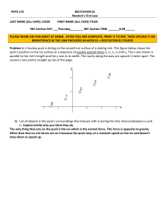 PHYS 172 Recitation 01: Newton&rsquo;s First Law Problem Set