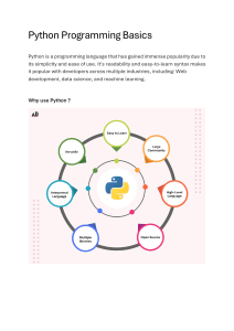 Python Programming Basics: A Beginner's Guide