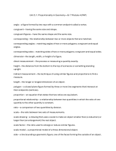 Unit 5.1: Proportionality in Geometry - 7th Grade
