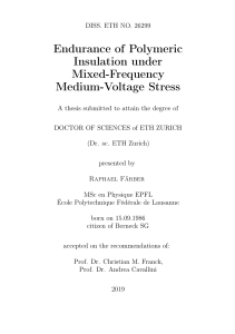 Polymeric Insulation Endurance Under Mixed-Frequency Medium-Voltage Stress