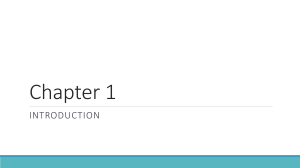 Chapter 1: Introduction to Programming Languages