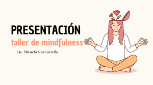 Presentaci&oacute;n taller de mindfulness: Gesti&oacute;n del estr&eacute;s y ansiedad