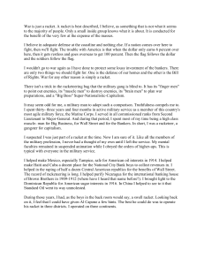 War is a Racket: Smedley Butler's Critique