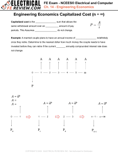 FE Exam Engineering Economics: Capitalized Cost