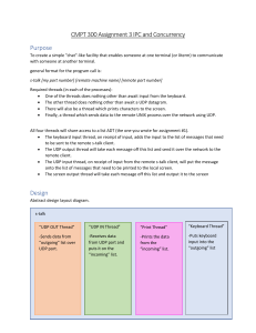 CMPT 300 Assignment 3: IPC and Concurrency Chat Program