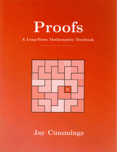 Proofs: A Long-Form Mathematics Textbook