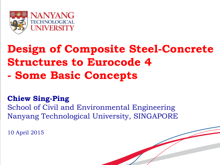 Design of Composite Steel-Concrete Structures to Eurocode 4