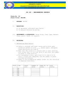 CE 102 Engineering Surveys Pacing Lab Manual