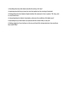 John Adams Legal Argument Analysis Questions