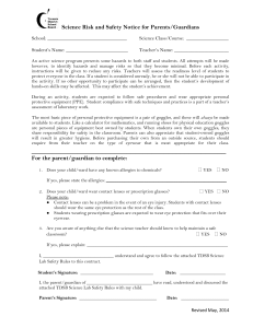 Science Lab Safety Notice & Rules