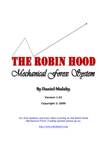 Robin Hood Mechanical Forex System Guide