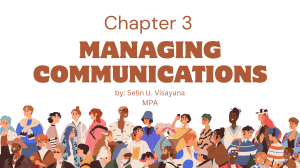 Chapter 3: Managing Communications