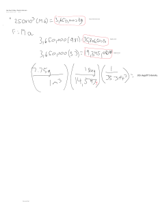 Physics Homework: Mass, Weight, Density