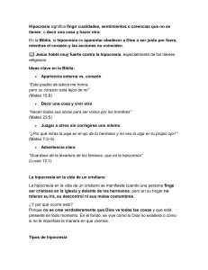 Hipocres&iacute;a B&iacute;blica: Una Gu&iacute;a de Estudio Cristiana