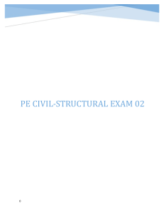 PE Civil-Structural Exam 02 Practice Problems & Solutions