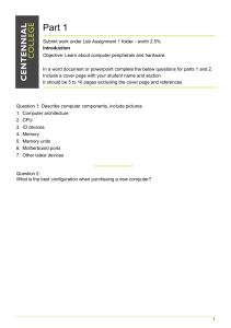 Computer Hardware & Software Lab Assignment