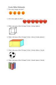 Elementary Math Practice Midtest