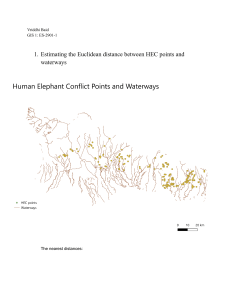 GIS Project: Human Elephant Conflict & Waterways Analysis