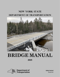 NYSDOT Bridge Manual 2025 - Design Standards