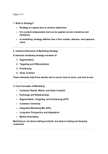 Marketing Strategy: Core Concepts & Frameworks