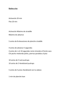 Rutina de Calistenia: Rutina Criss Ejercicios