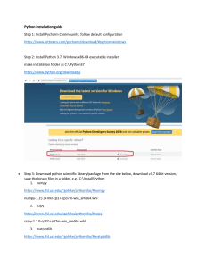 Python & OpenCV Installation Guide for Windows