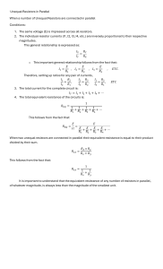 Unequal Resistors in Parallel Circuits